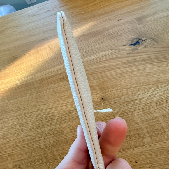 Clare V Cream with black eyes Leather coin clutch - Picture 6 of 11